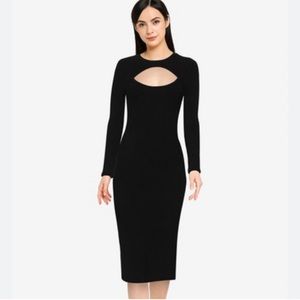 Abercrombie & Fitch Cutout Ribbed Sweater Dress